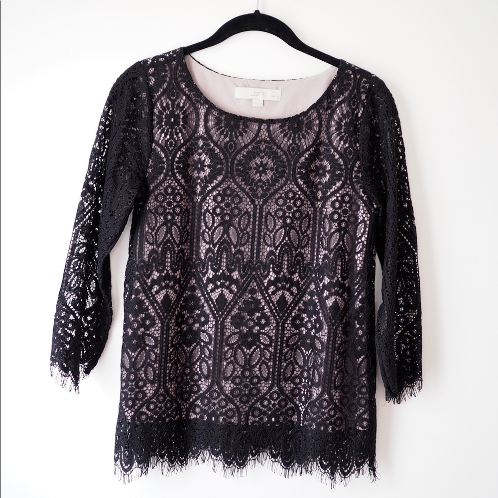 Loft lace top